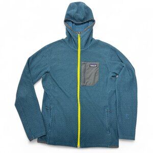 Patagonia R1 Air Full-Zip Hoody Mens Medium Blue Regulator Hiking Casual Outdoor